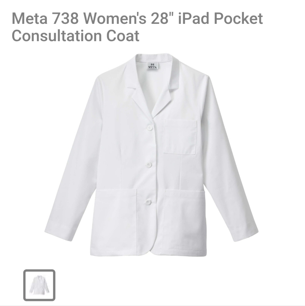 Women's White Consultation Coat